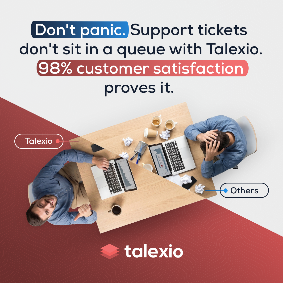 Talexio Facebook ad: Talexio | HR software backed by real support