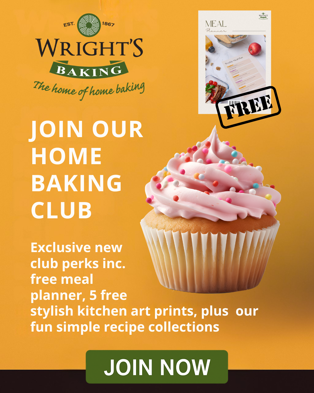Wright's Baking Facebook ad