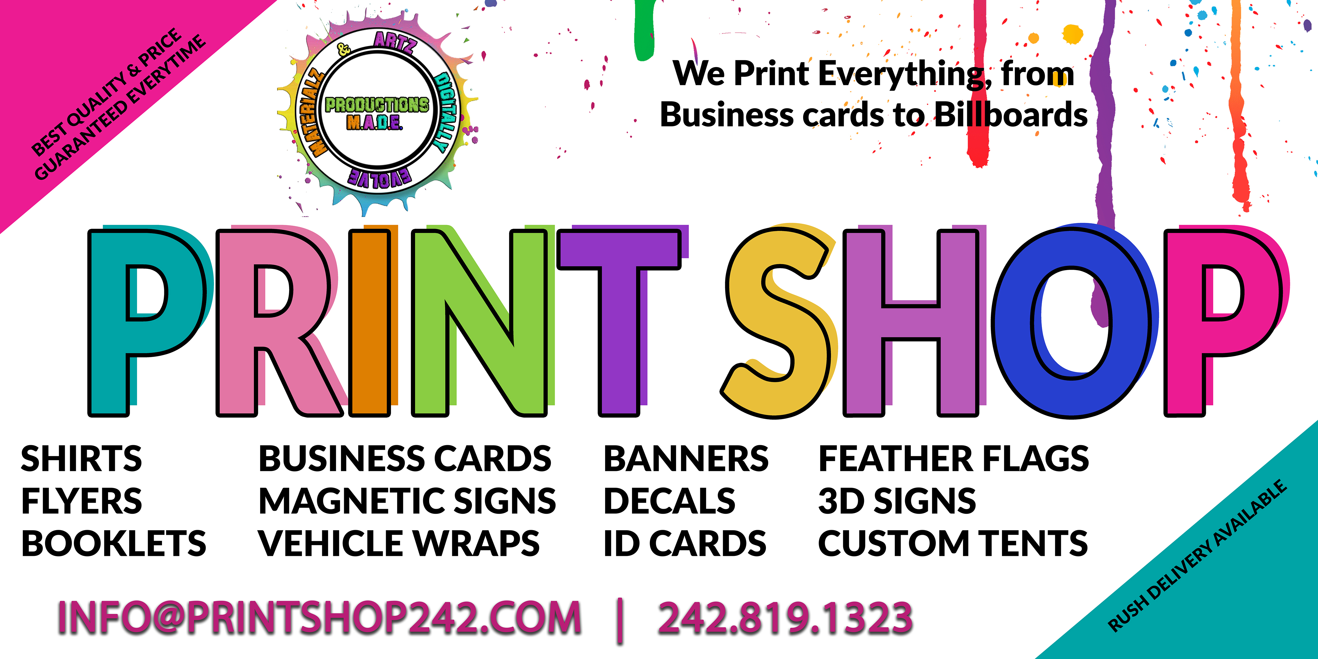 Productions MADE Facebook ad: Let us help brand your company, for you.