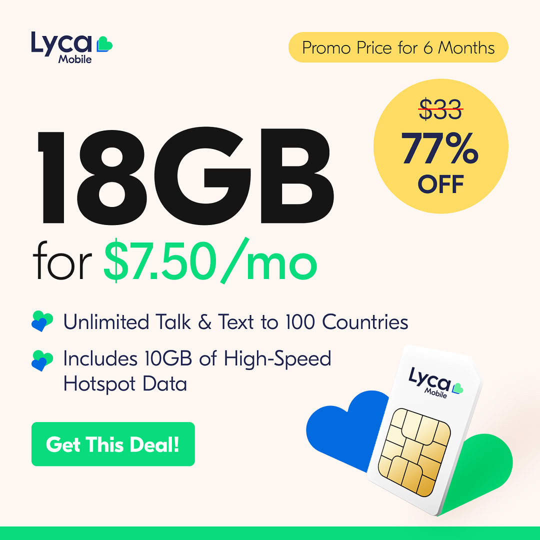 Lycamobile USA Facebook ad
