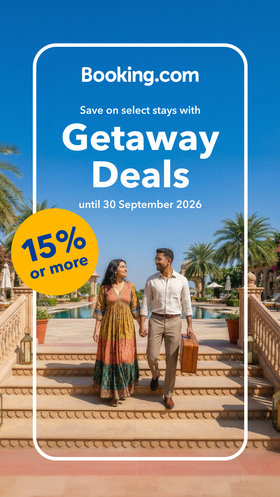 Booking.com Facebook ad