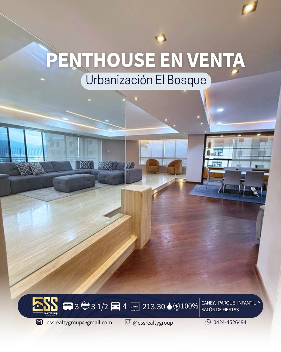 Silviacovabienesraices.ve Facebook ad: Bienvenidos a este espectacular Penthouse, con una amplia…