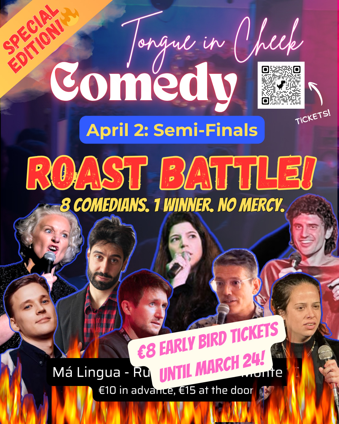 cheekcomedy Facebook ad: EARLY BIRD TICKETS AVAILABLE Lisbon’s first-ever Comedy…