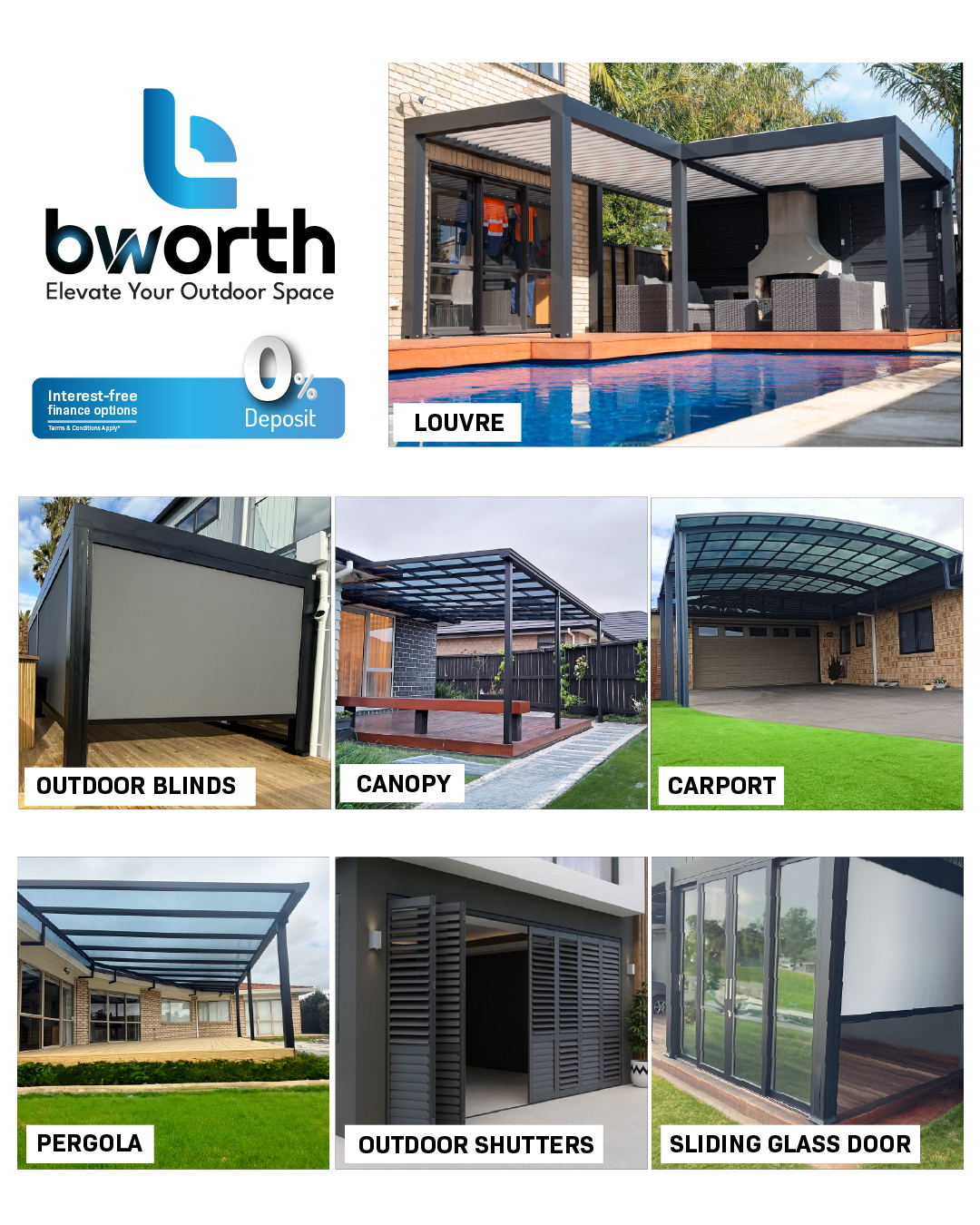 Bworth Whangarei - Louvres, Pergolas & Canopies Facebook ad from Jul 27, 2026