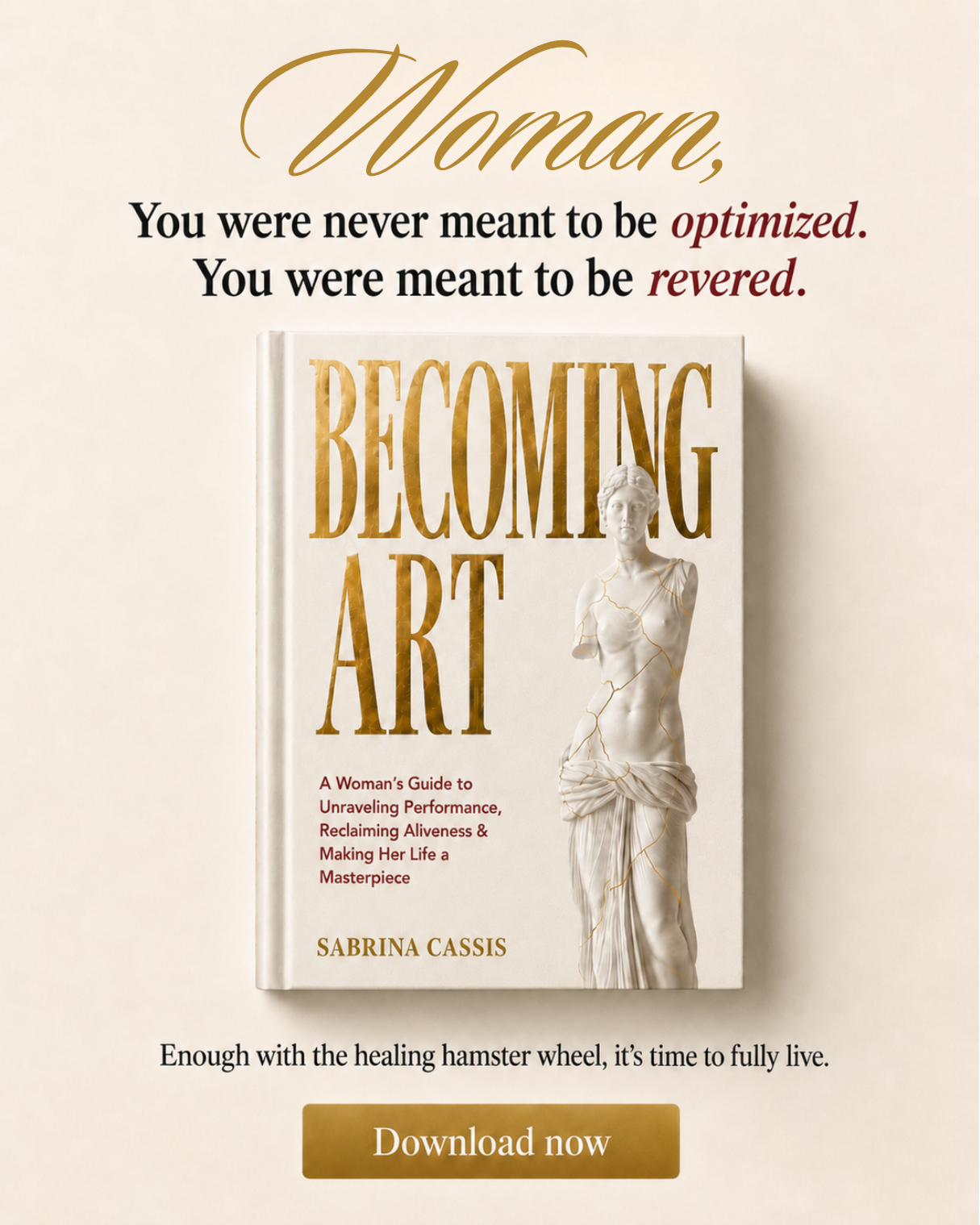 Becoming Art Facebook ad: Reverence Starts With You.