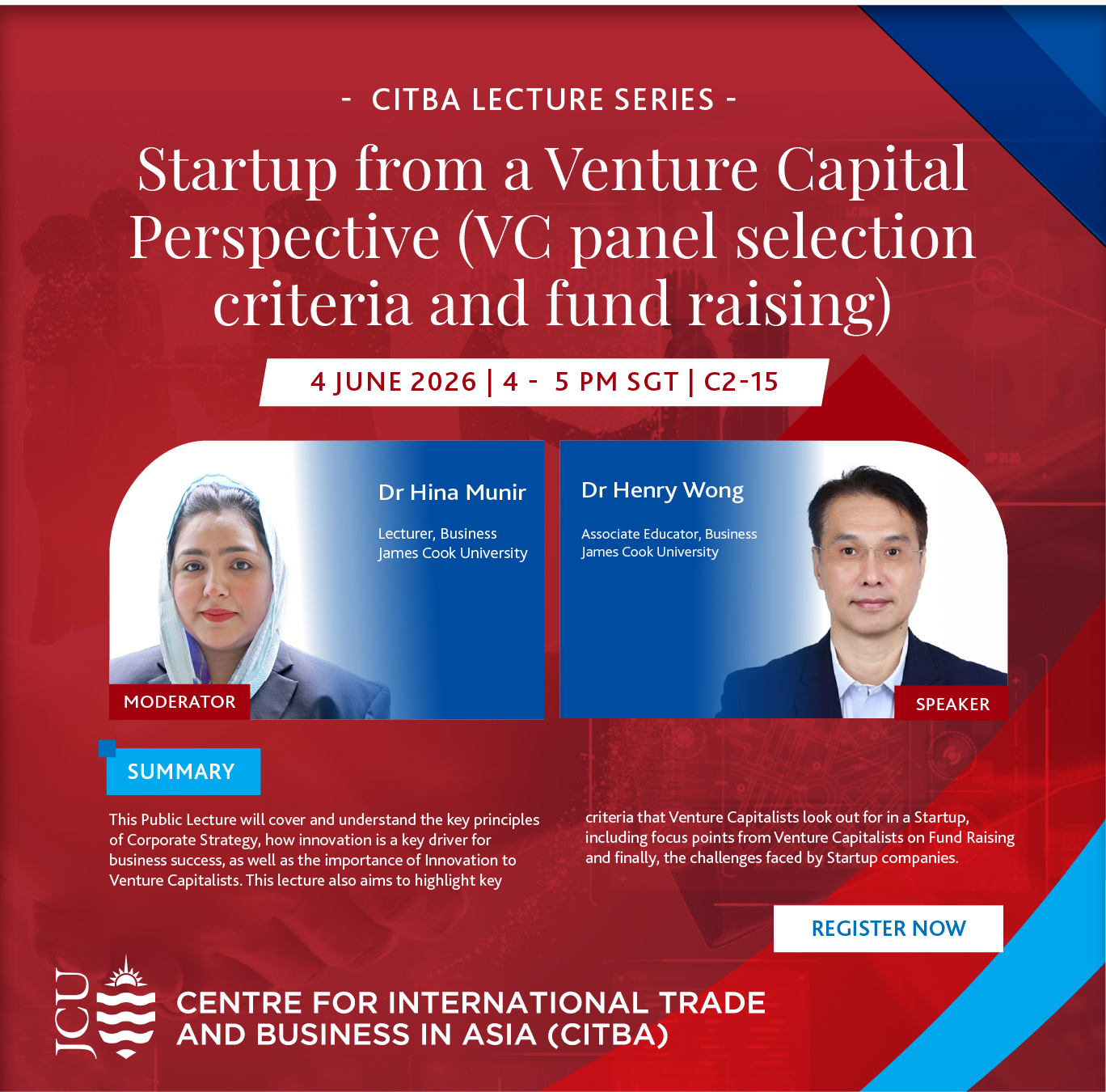 James Cook University (Singapore Campus) Facebook ad