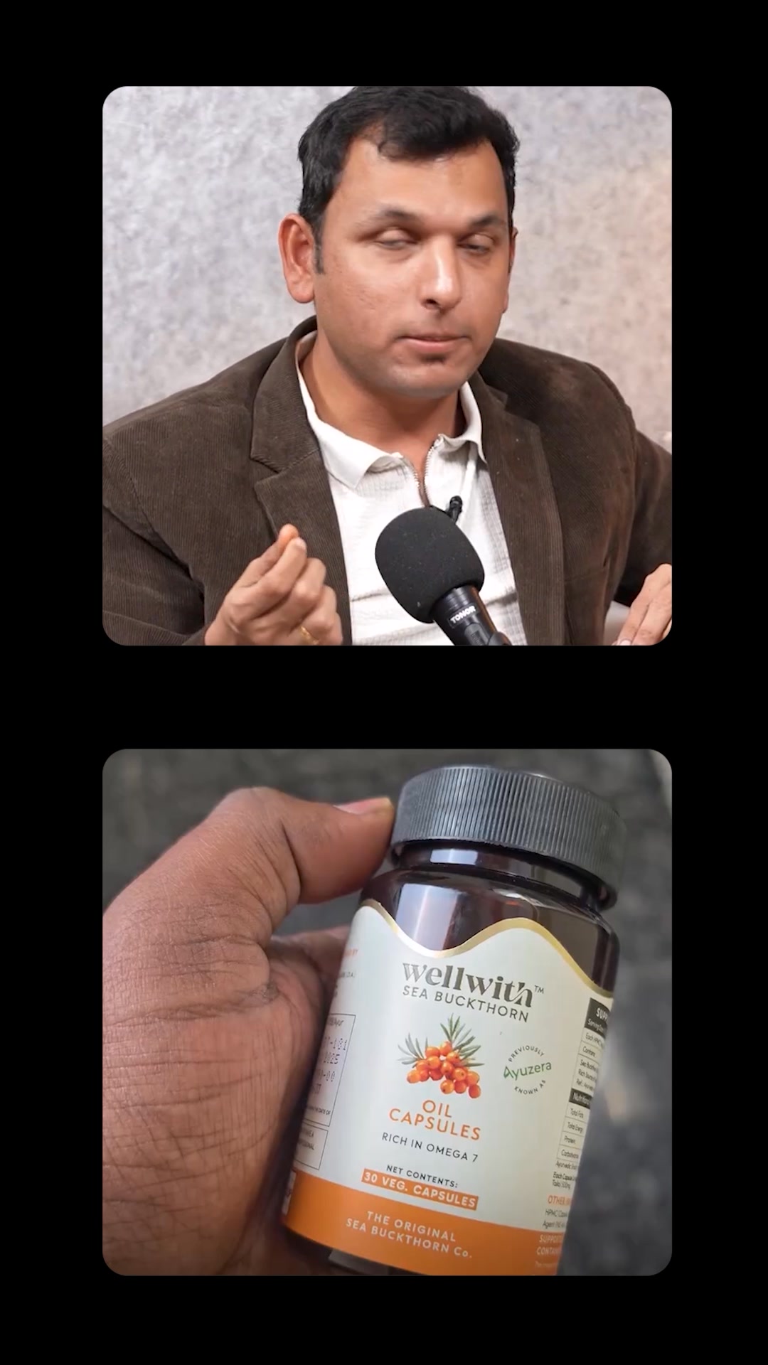 Wellwithofficial Facebook ad: Sea Buckthorn Omegas -100% Vegetarian
