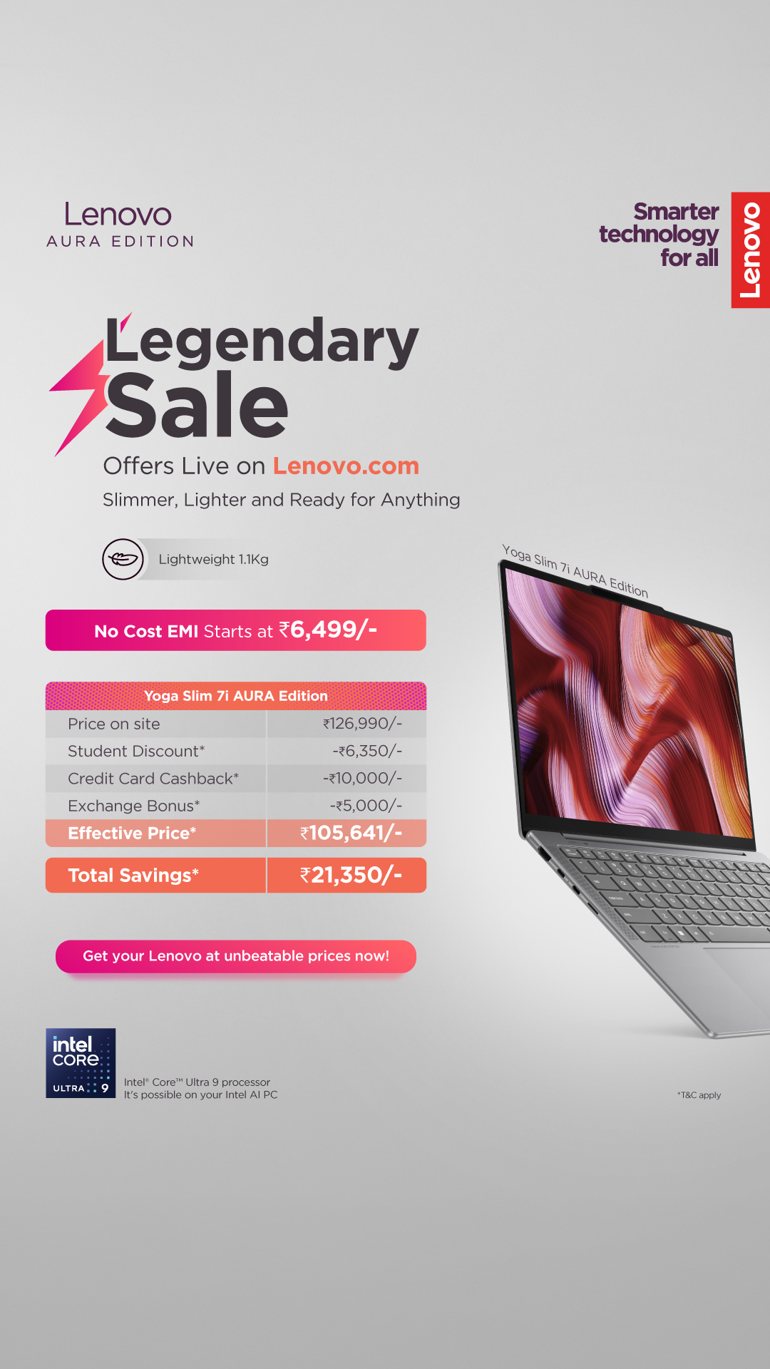 Lenovo India Facebook ad