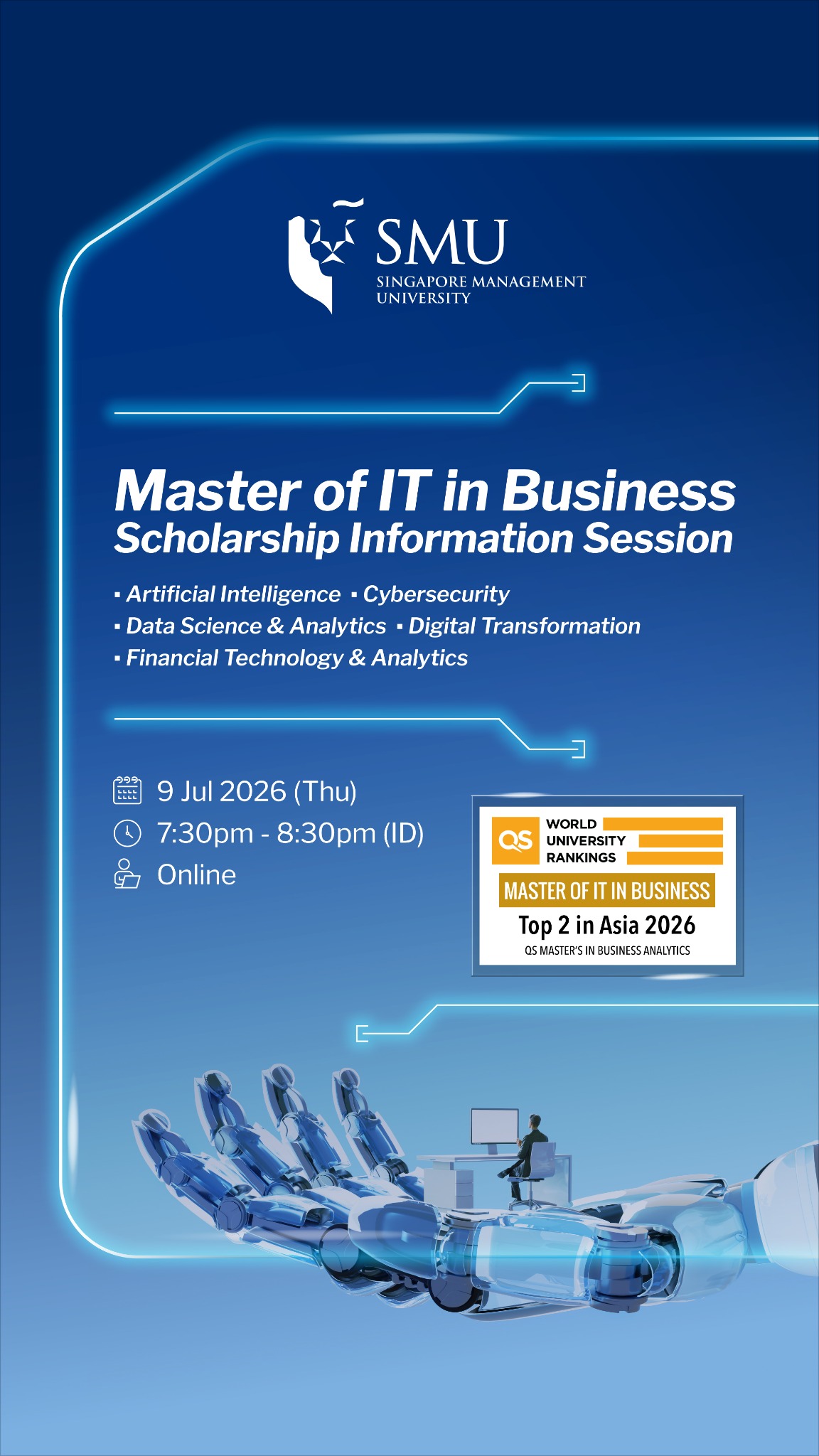 SMU Master of Information Technology in Business - MITB Facebook ad