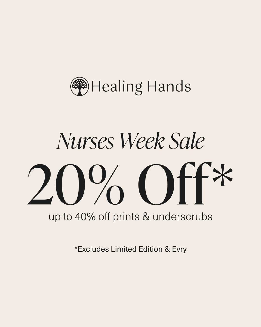Healing Hands Scrubs Facebook ad