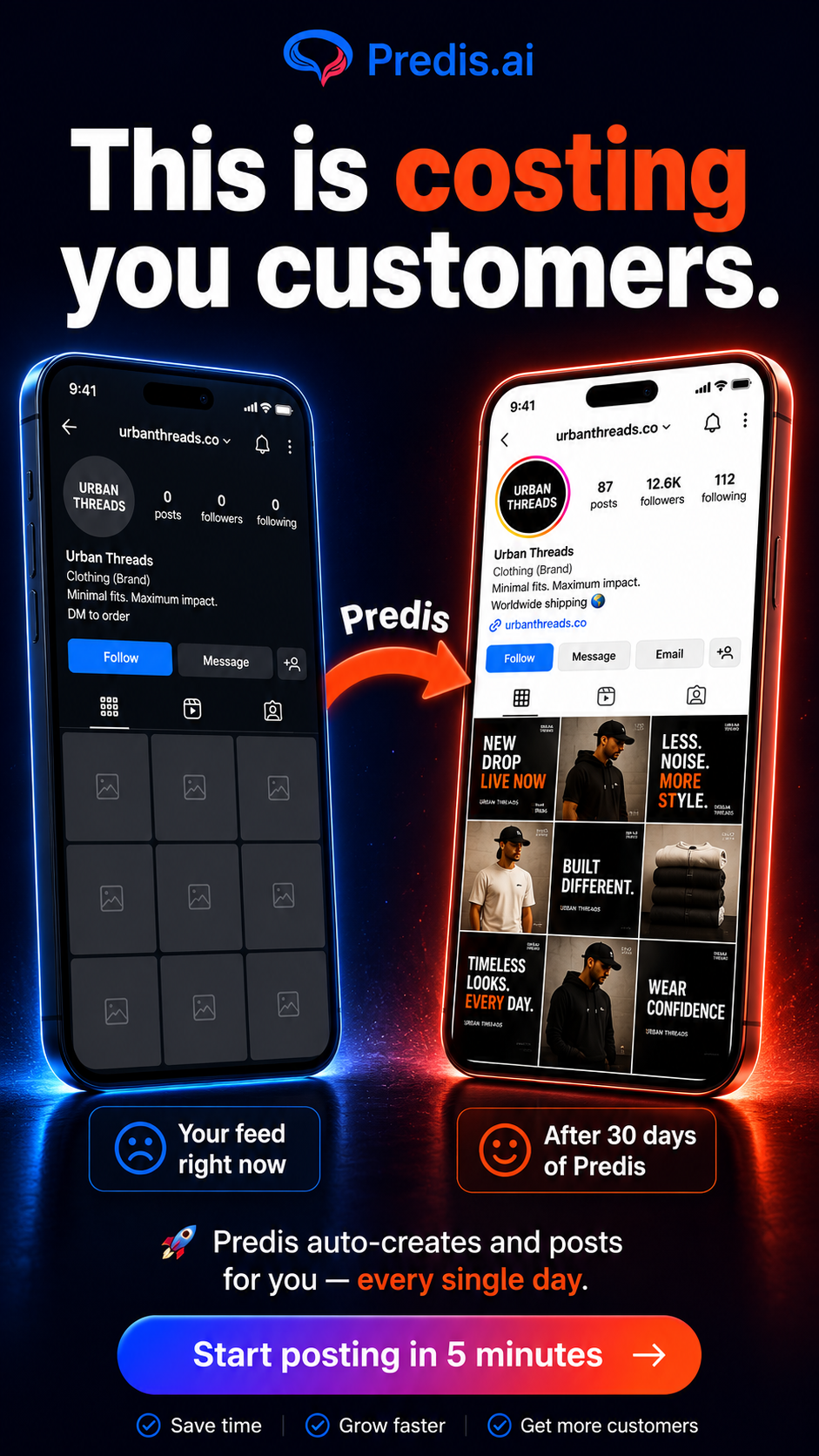 Predis.ai Facebook ad