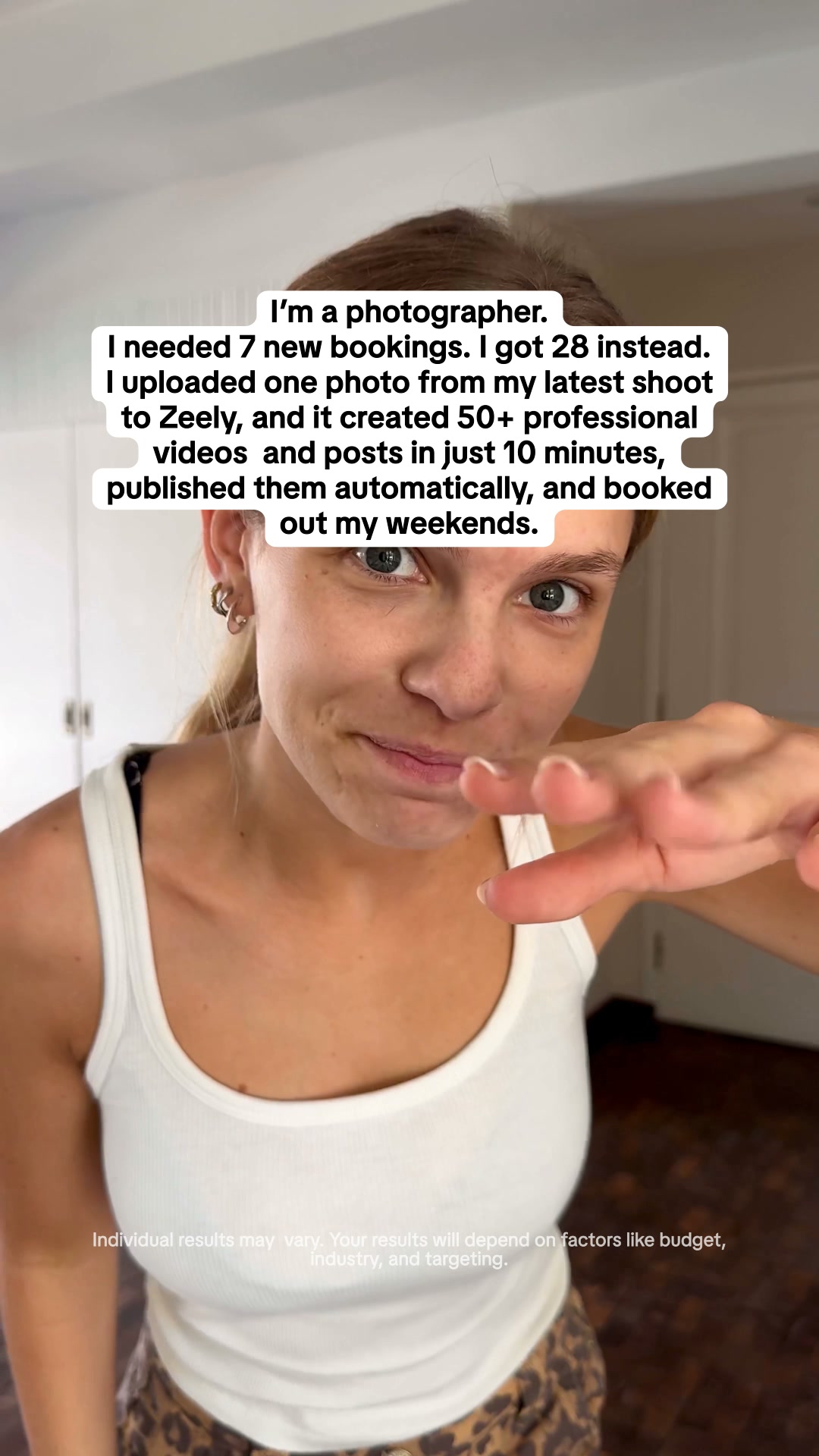 Rachel Hayes Facebook ad: Reach your goal in 3 months with AI!