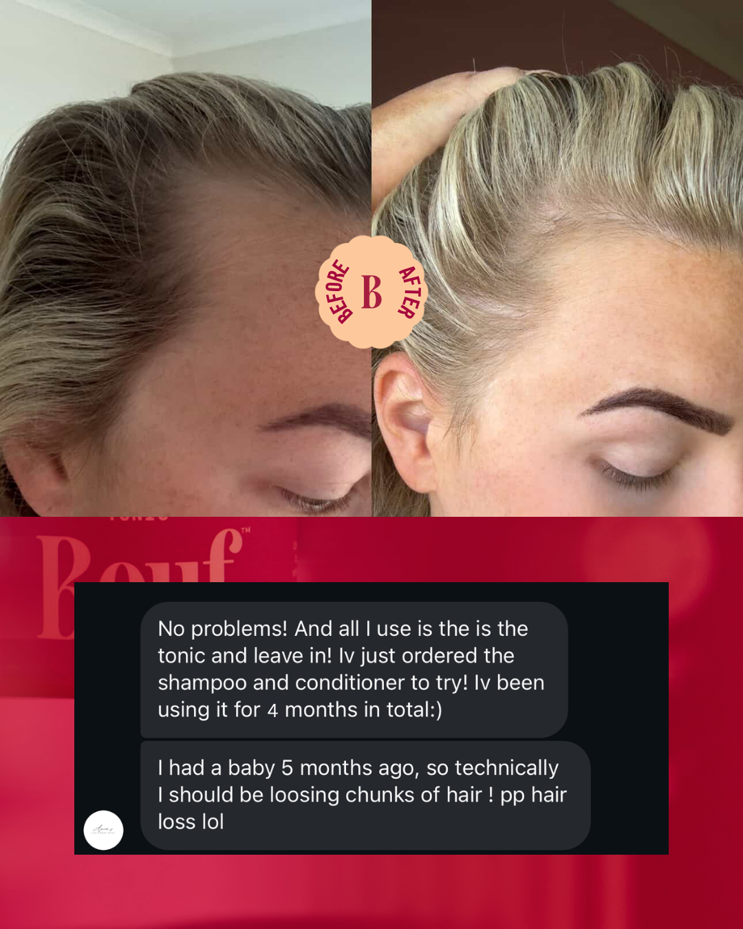 Bouf Haircare Facebook ad