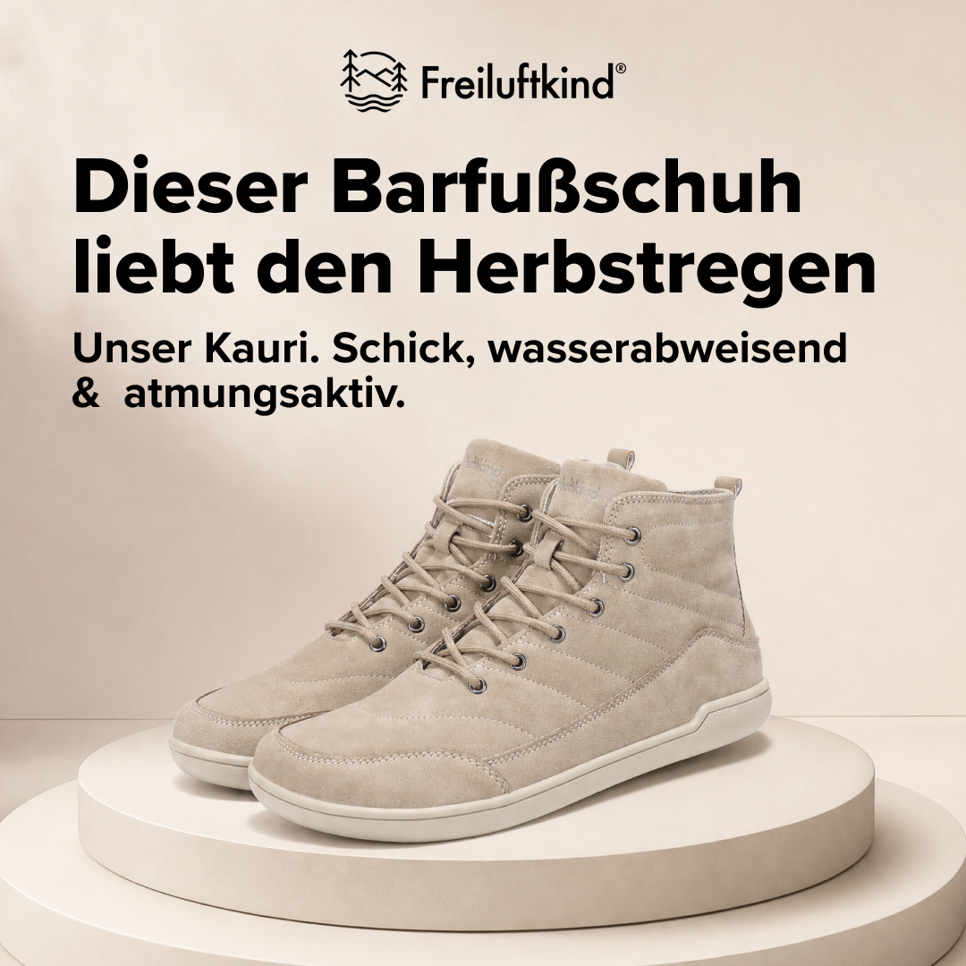 Freiluftkind Facebook ad: Der Allrounder-Barfußschuh Kauri, für Frühling, Sommer &…