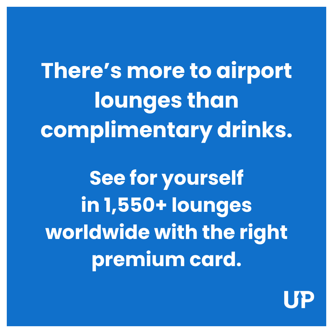 Upgraded Points Facebook ad: Airport Lounge Access: Which Cards Work?