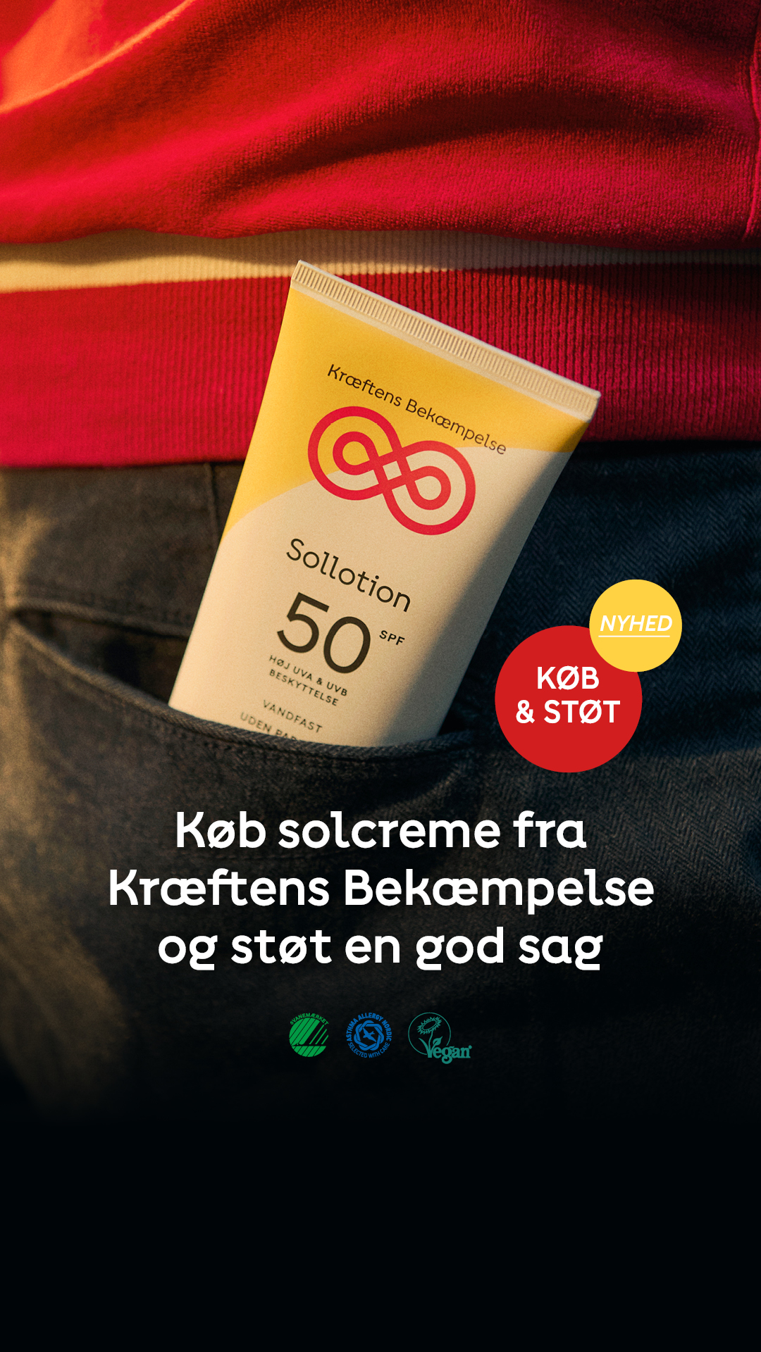 Kræftens Bekæmpelse Facebook ad from Jun 8, 2026