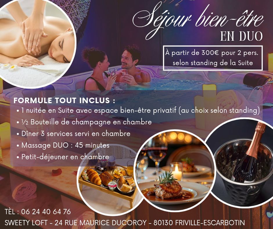 Sweety Loft Facebook ad: Séjours d'exception avec SPA en Baie de Somme - Sweety Loft