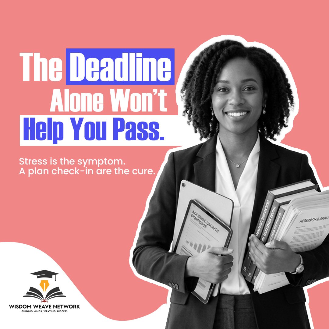 Wisdom Weave Network Facebook ad: Deadlines don’t have to feel stressful anymore.