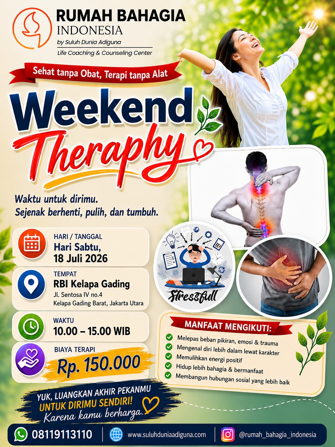 Rumah Bahagia Indonesia Facebook ad: Weekend Therapy di Rumah Bahagia Indonesia