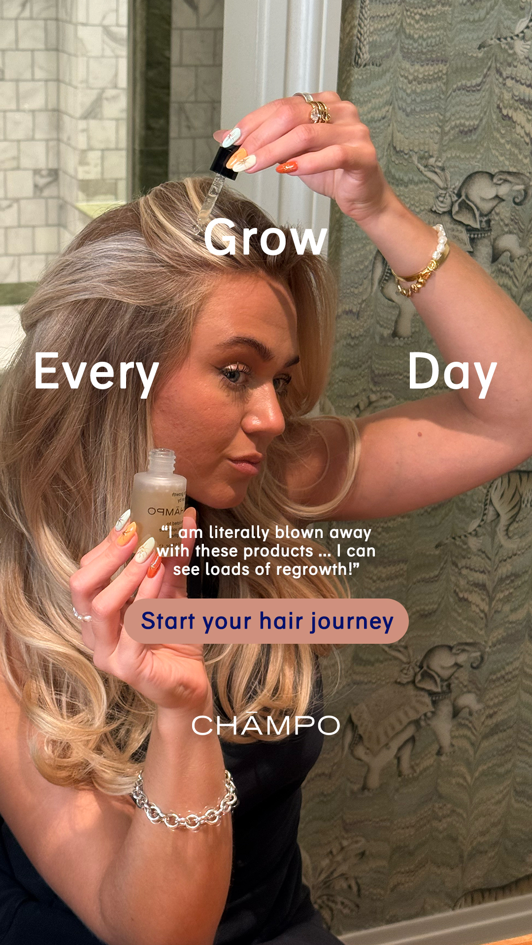 Chāmpo Haircare Facebook ad
