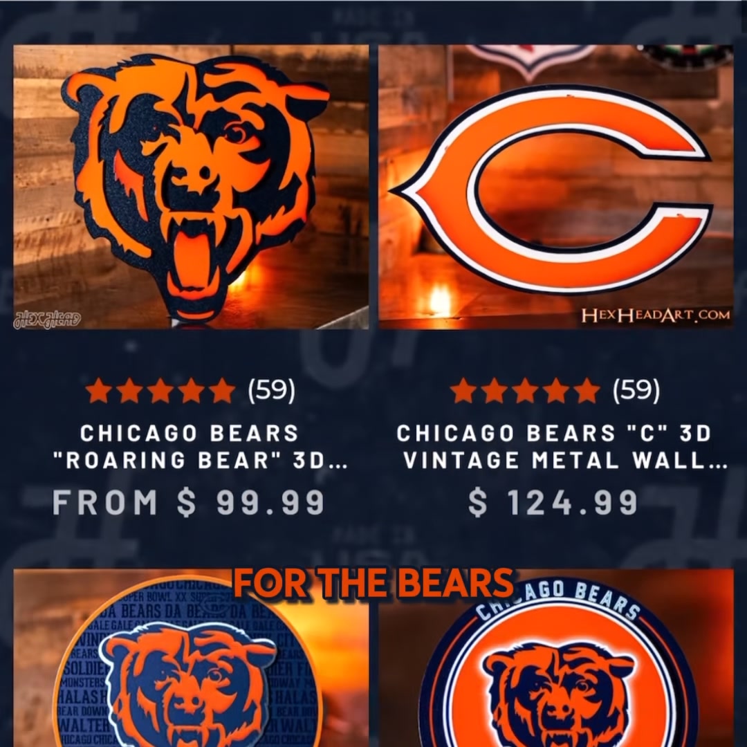 Hex Head Art Facebook ad: Bears Pride, Turned Up