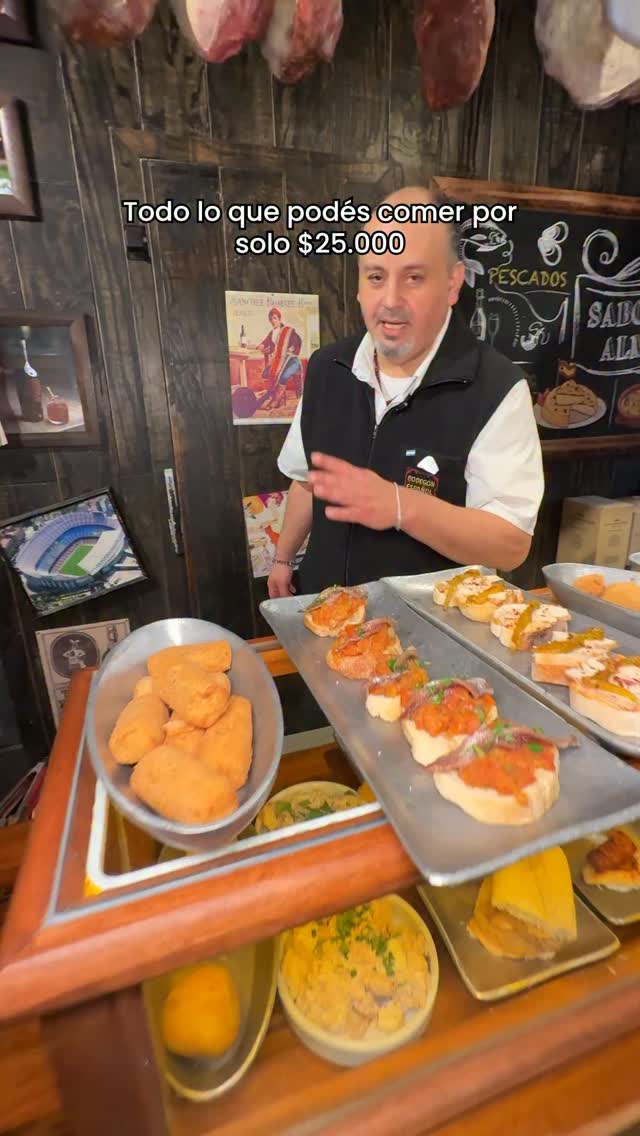 El bodegon Español Facebook ad: sabías que podés comer tapeo libre por $25.000?