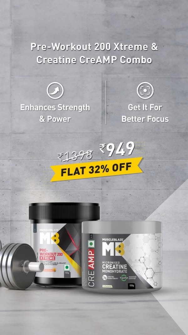 MuscleBlaze Facebook ad