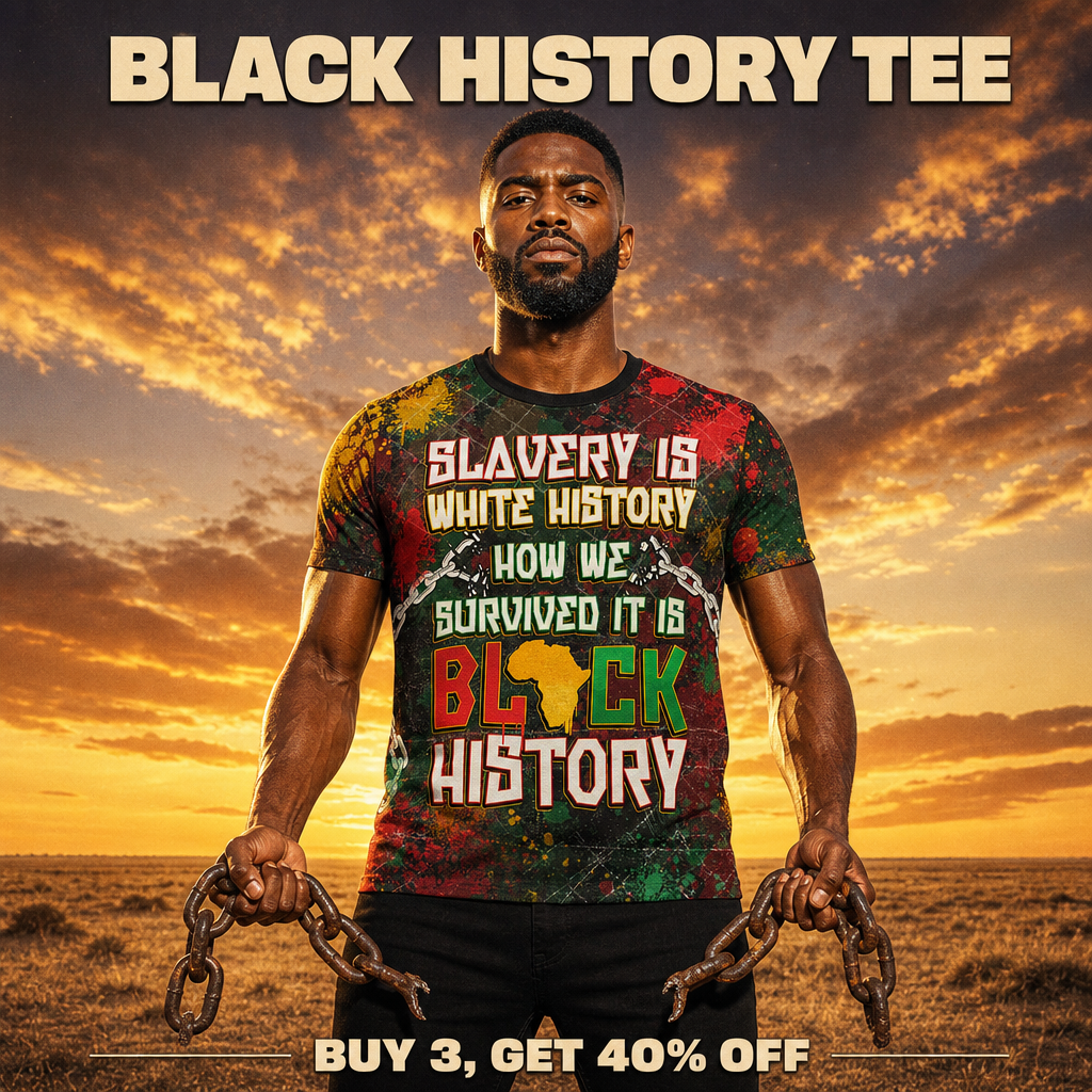 Melaninful Facebook ad: Buy 3 Get 40% OFF: Black Excellence Tees