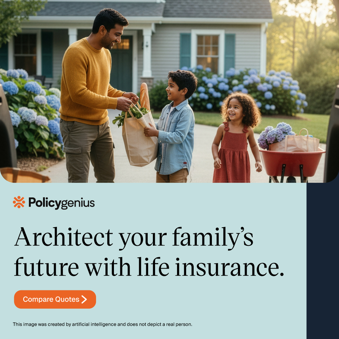 Policygenius Facebook ad: Protect the life you’re building for the people…