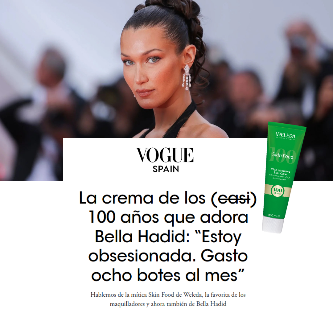Weleda Facebook ad: 100 años. 1 crema. Millones de fans.