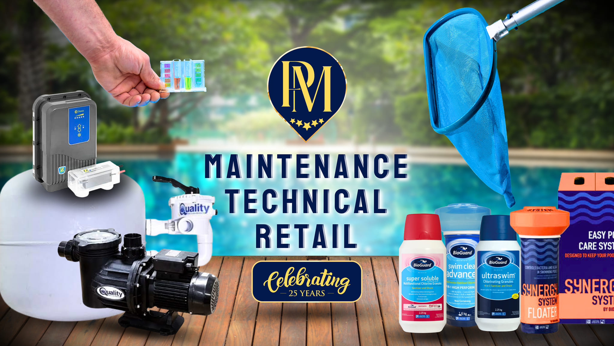 Pool Medics Facebook ad: Pool Medics - Celebrating 25 years!