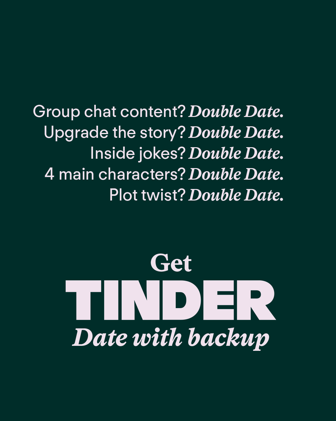 Tinder UK Facebook ad