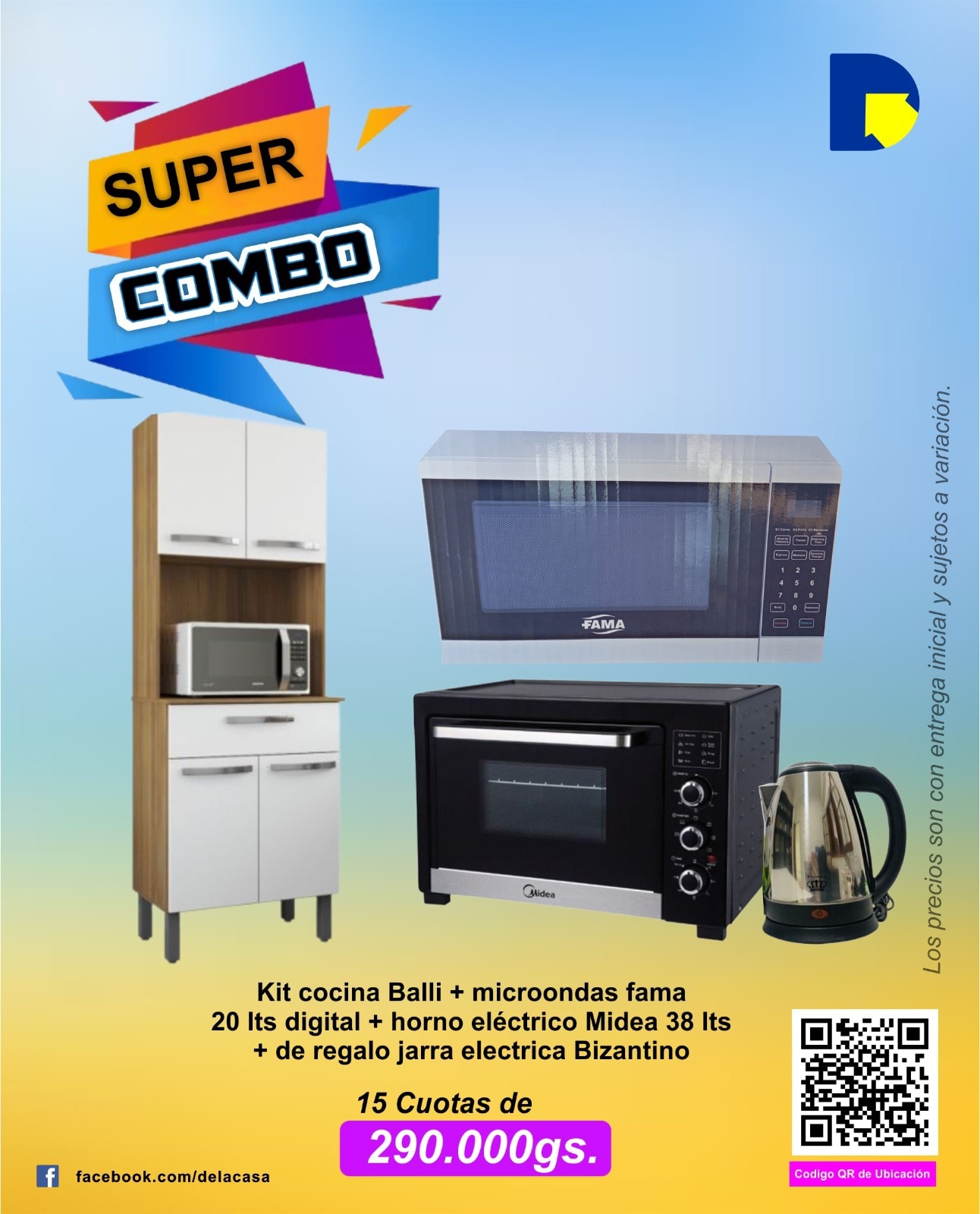 De la Casa Facebook ad: Equipa tu cocina con lo mejor de lo…