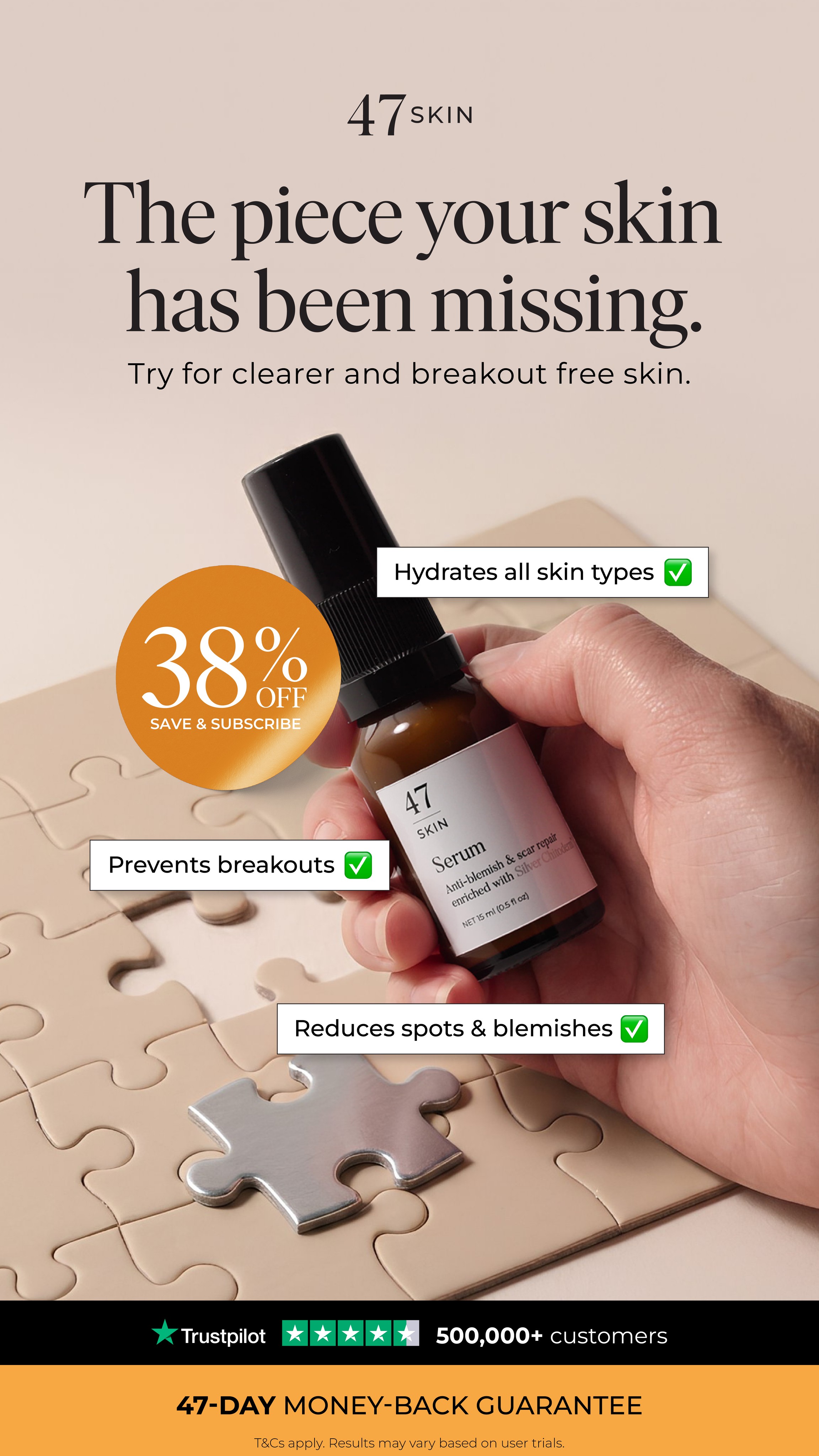 47Skin Facebook ad