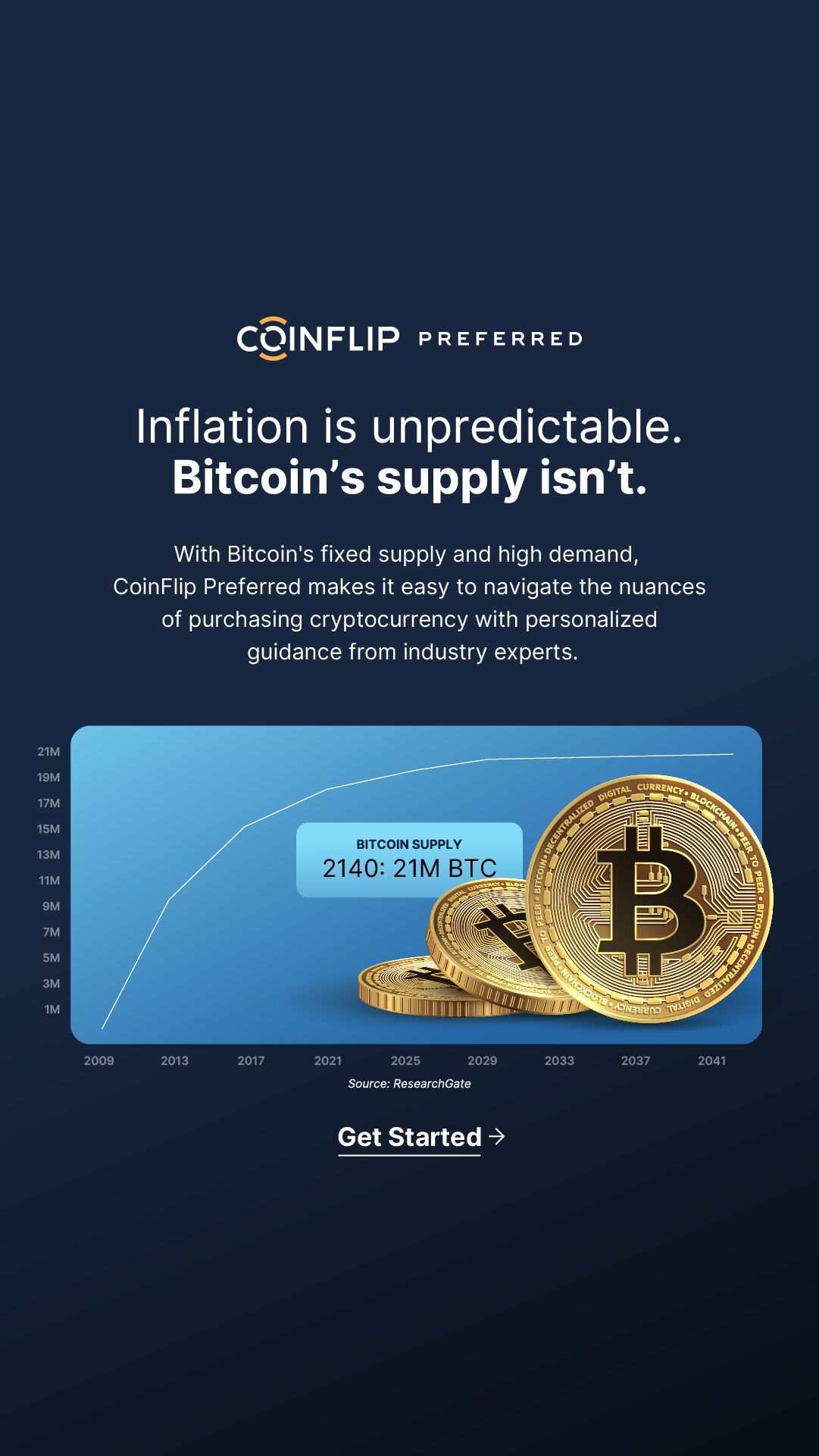 CoinFlip Facebook ad