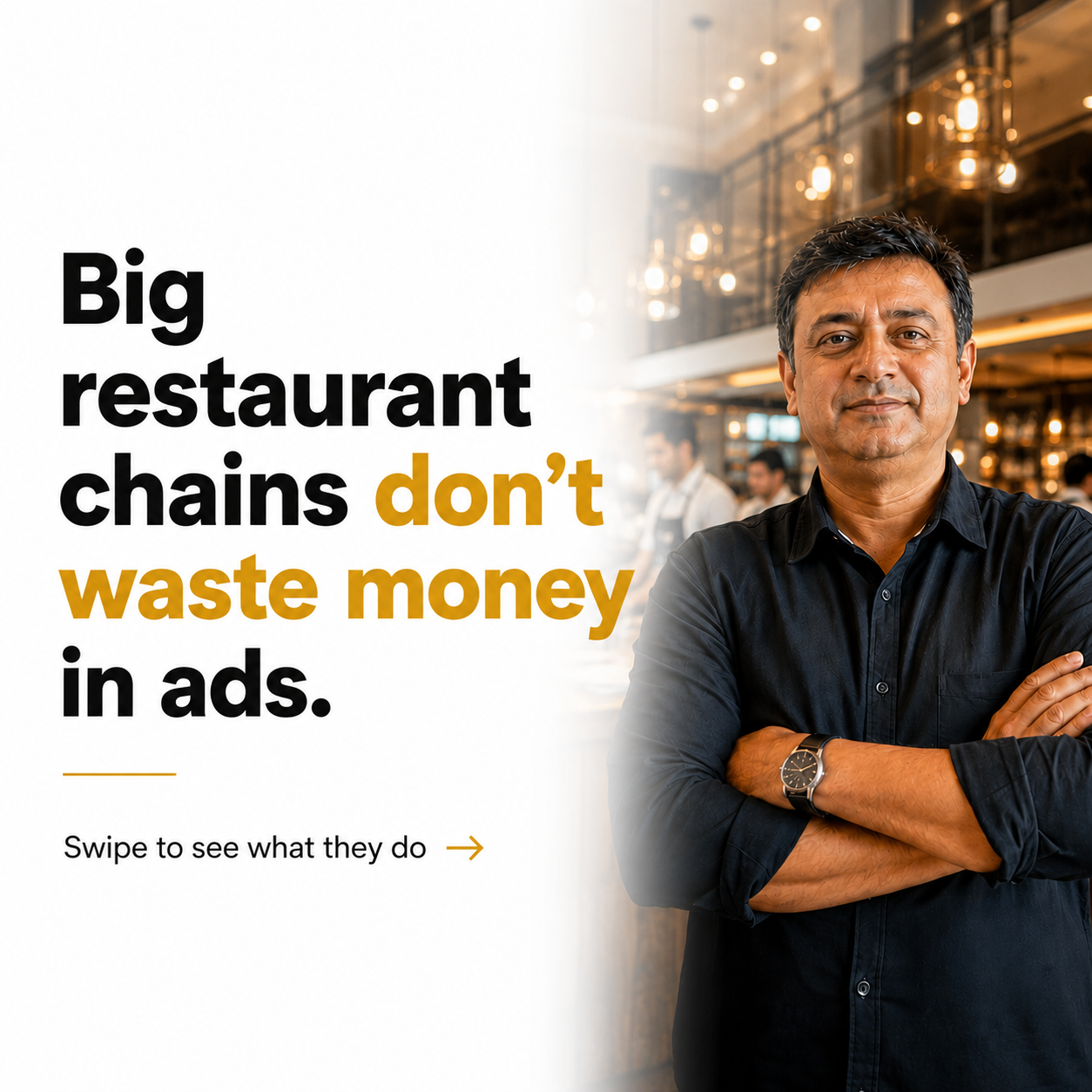 MRP Shop Facebook ad: Run a premium restaurant or chain?