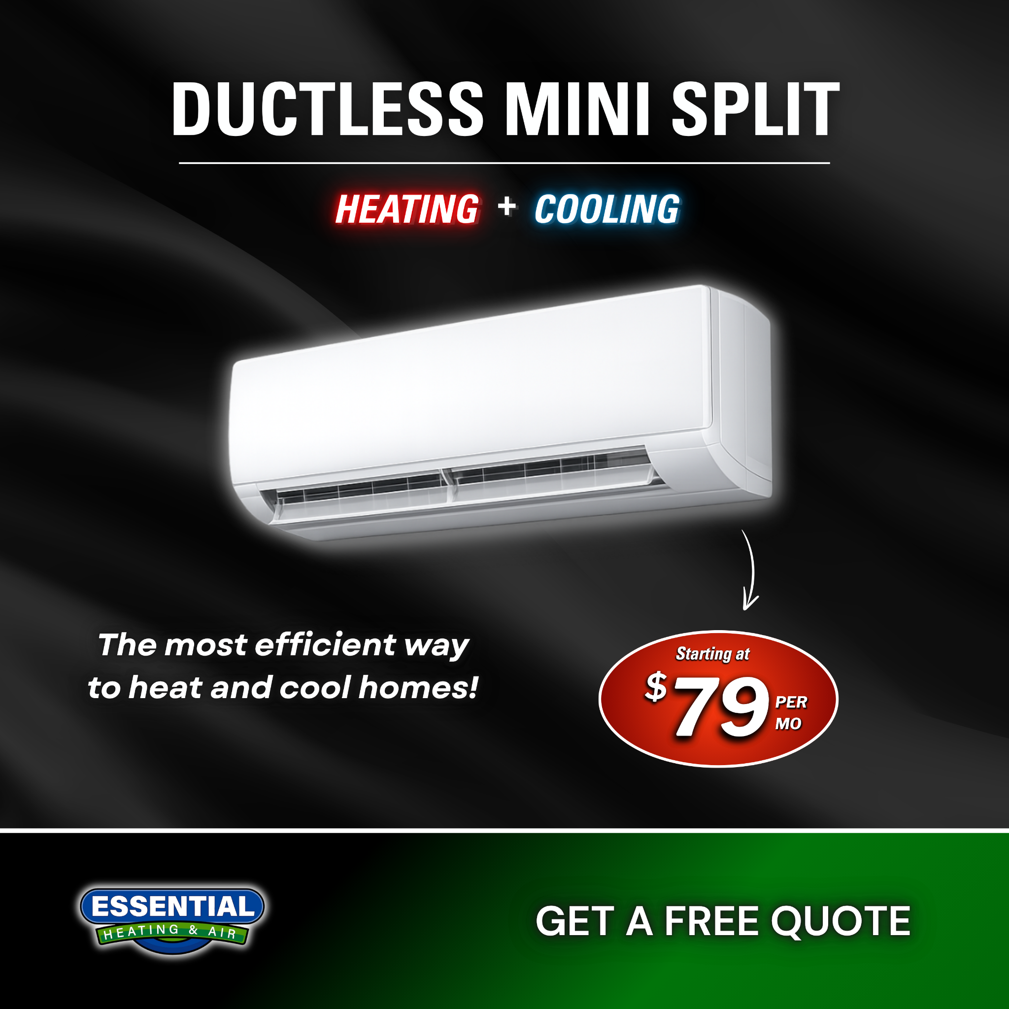 Essential Heating & Air Facebook ad