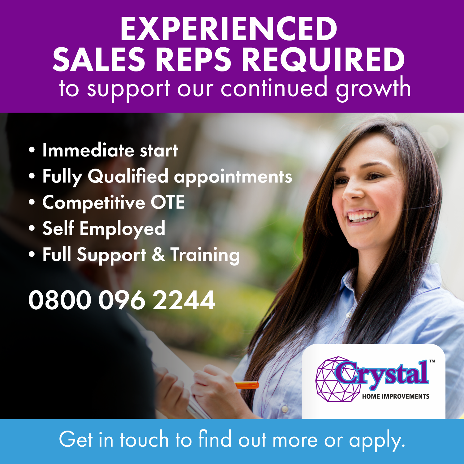 Crystal Windows And Doors Ltd Facebook ad from Sep 17, 2024