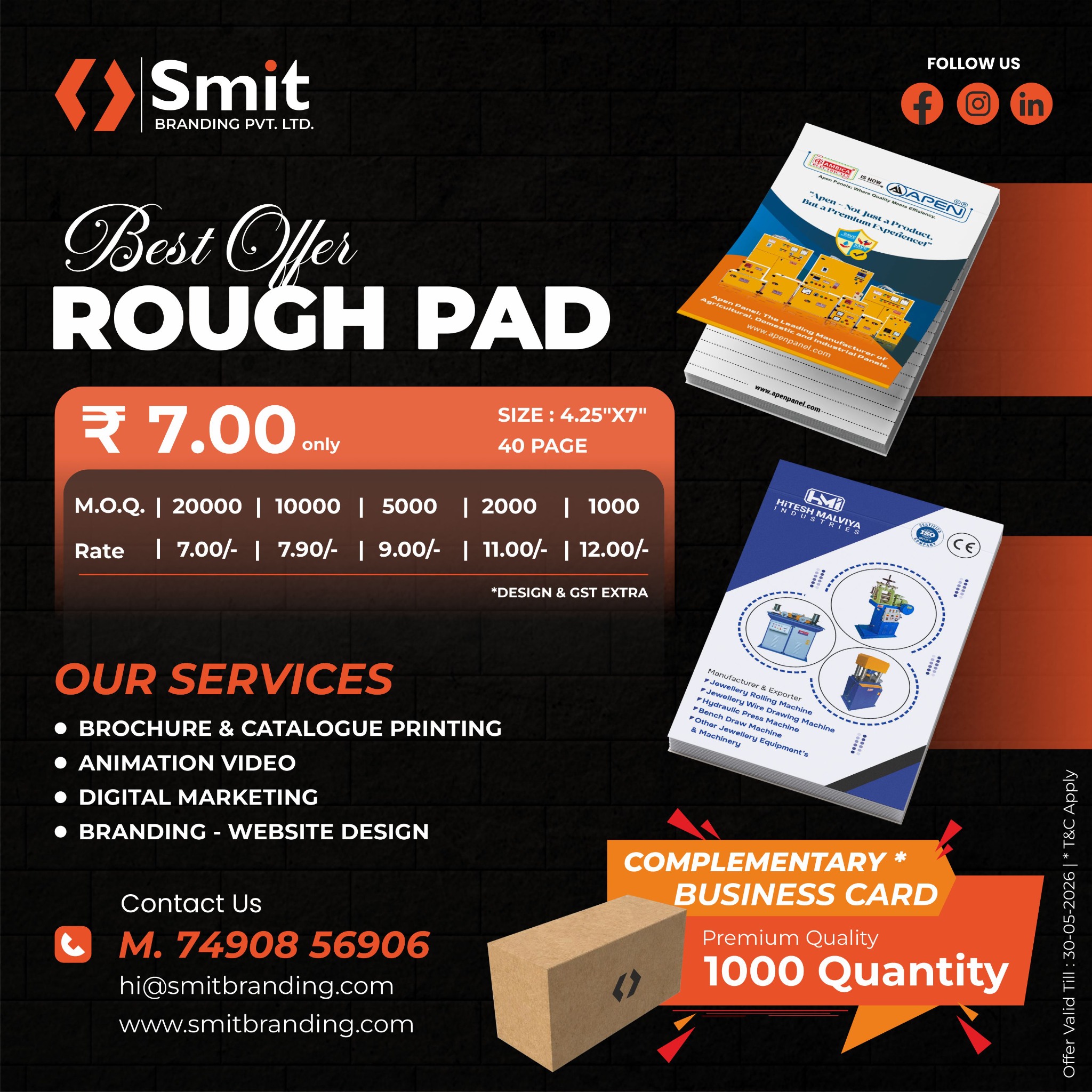 Smit Branding Pvt Ltd Facebook ad: Upgrade Your Brand with Premium Printing & Packaging…