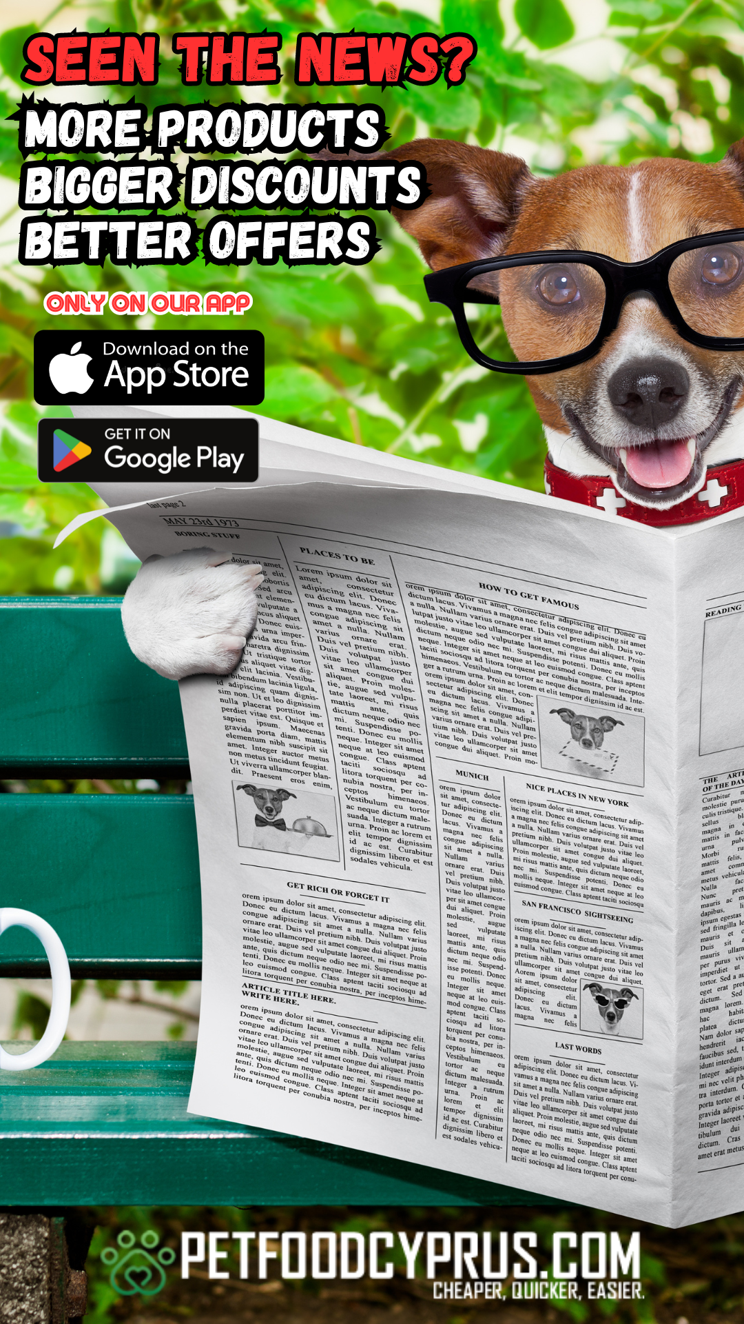 Pet Food Cyprus Facebook ad