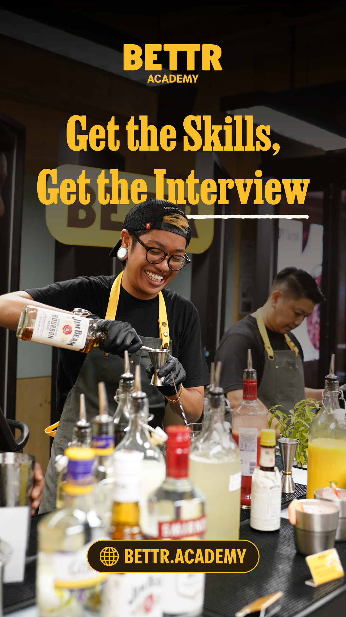 Bettr Academy Facebook ad: Start a new career in F&B today!