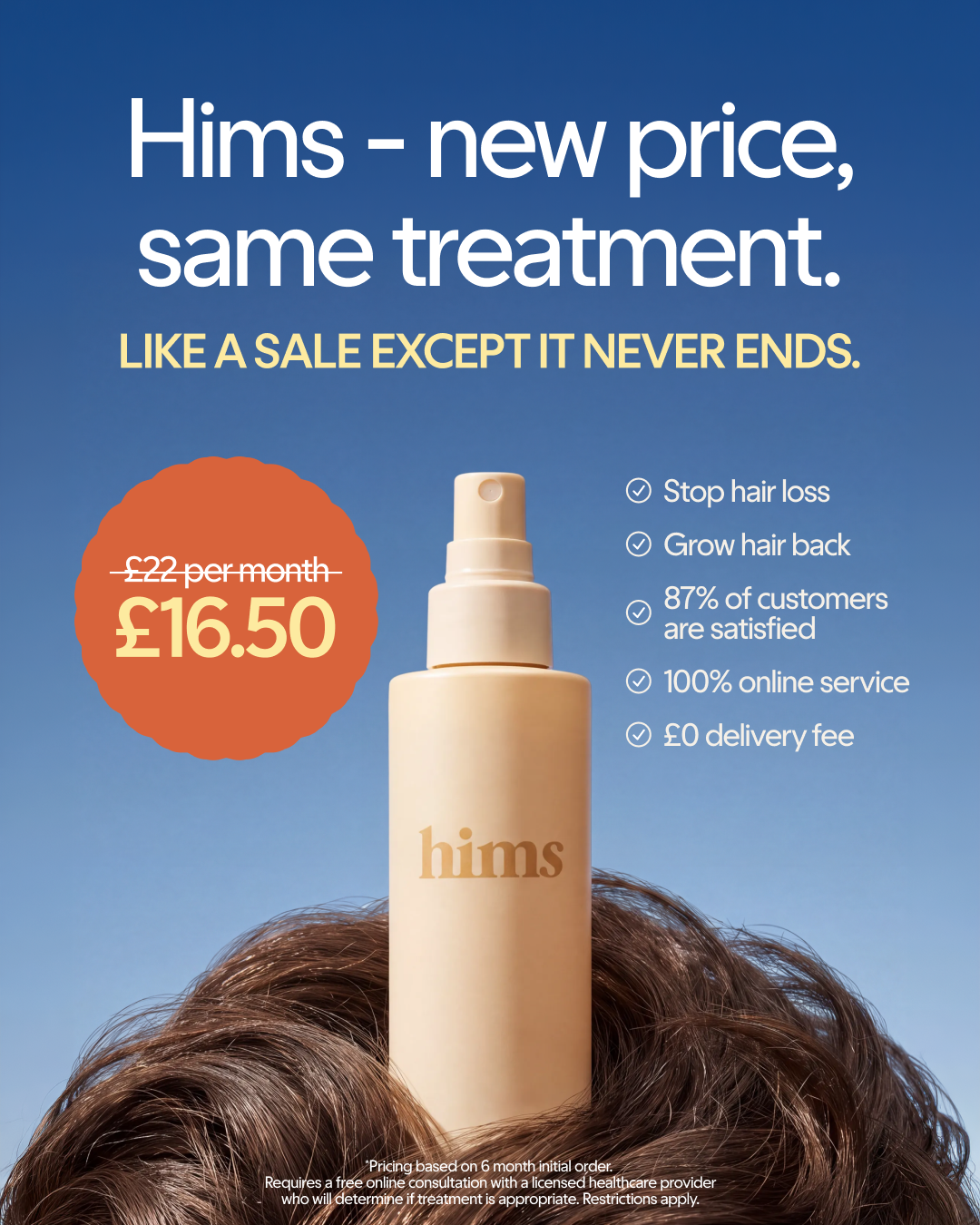hims Facebook ad