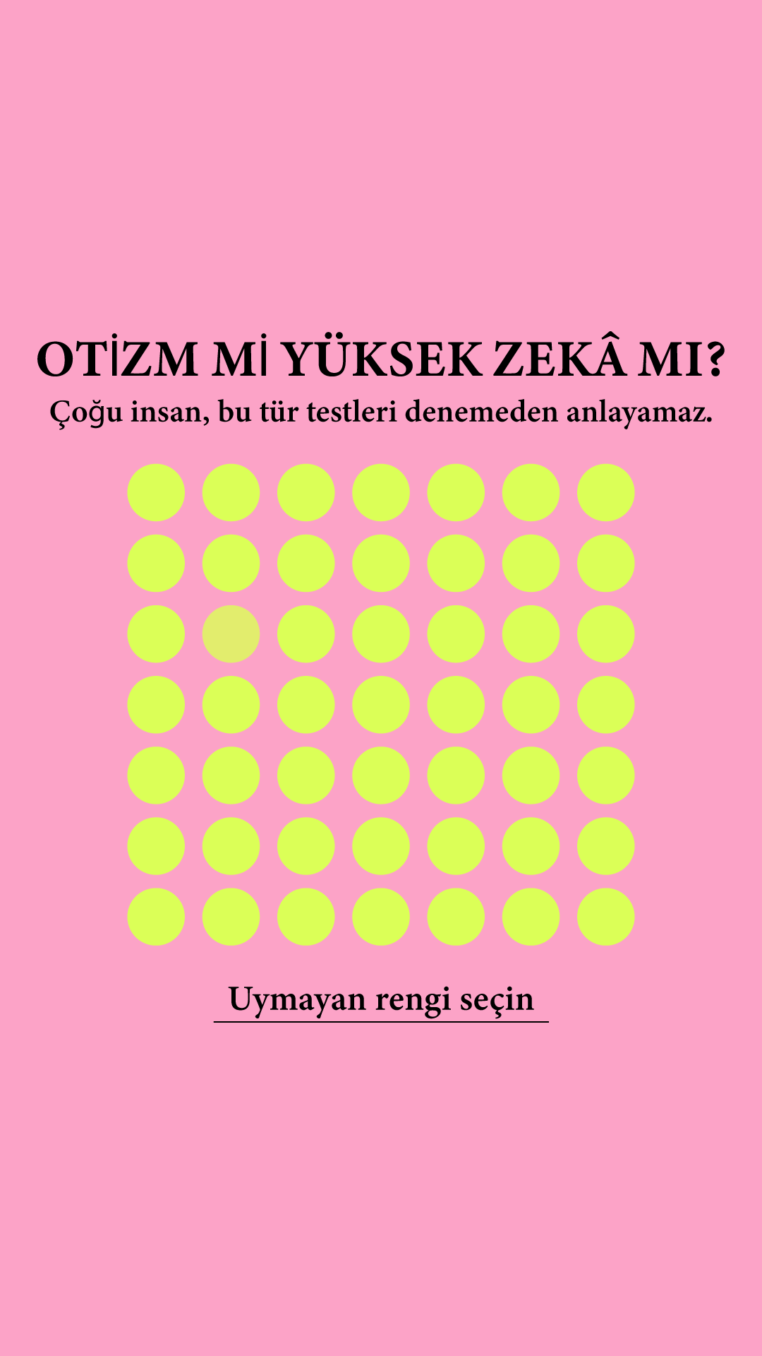 International Brain Test Facebook ad