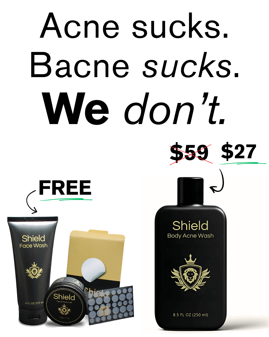 Shield Labs Facebook ad