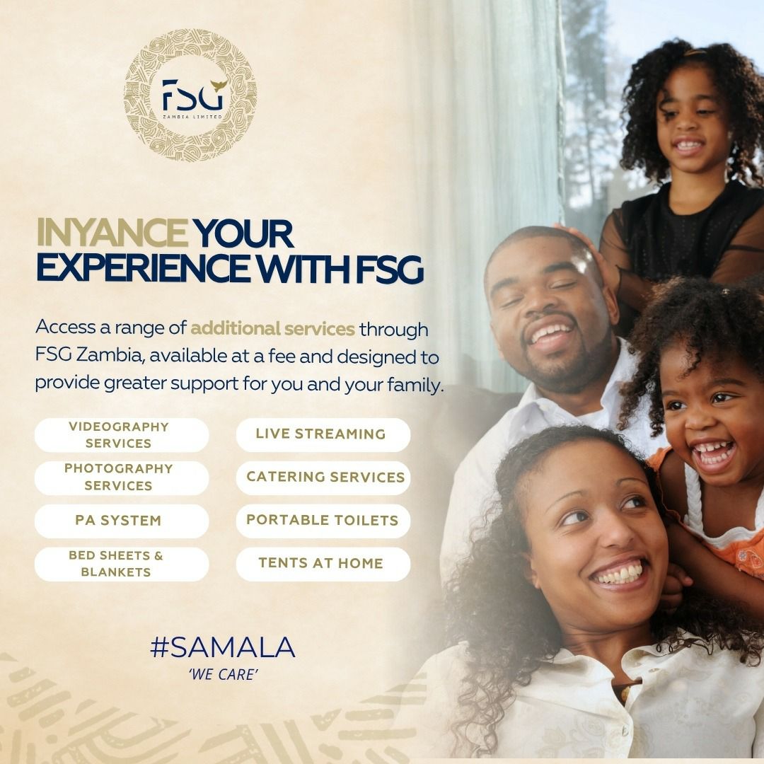 FSG Zambia Limited Facebook ad: Yes! INYANCE your experience with FSG Zambia.
