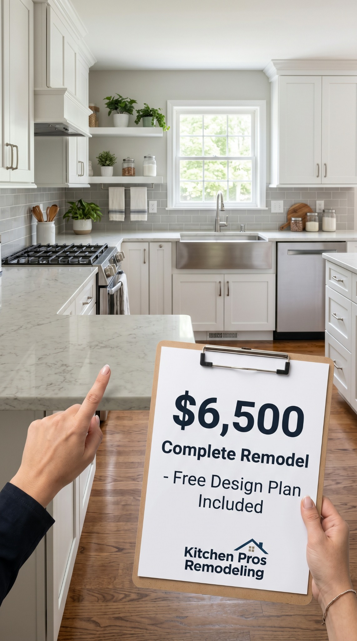 Kitchen City Pros Facebook ad: New Kitchen: Save BIG
