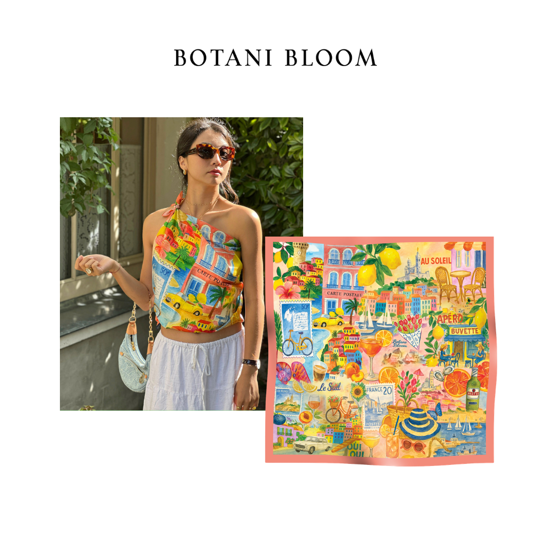 Botani Bloom Facebook ad: Sun on your skin.