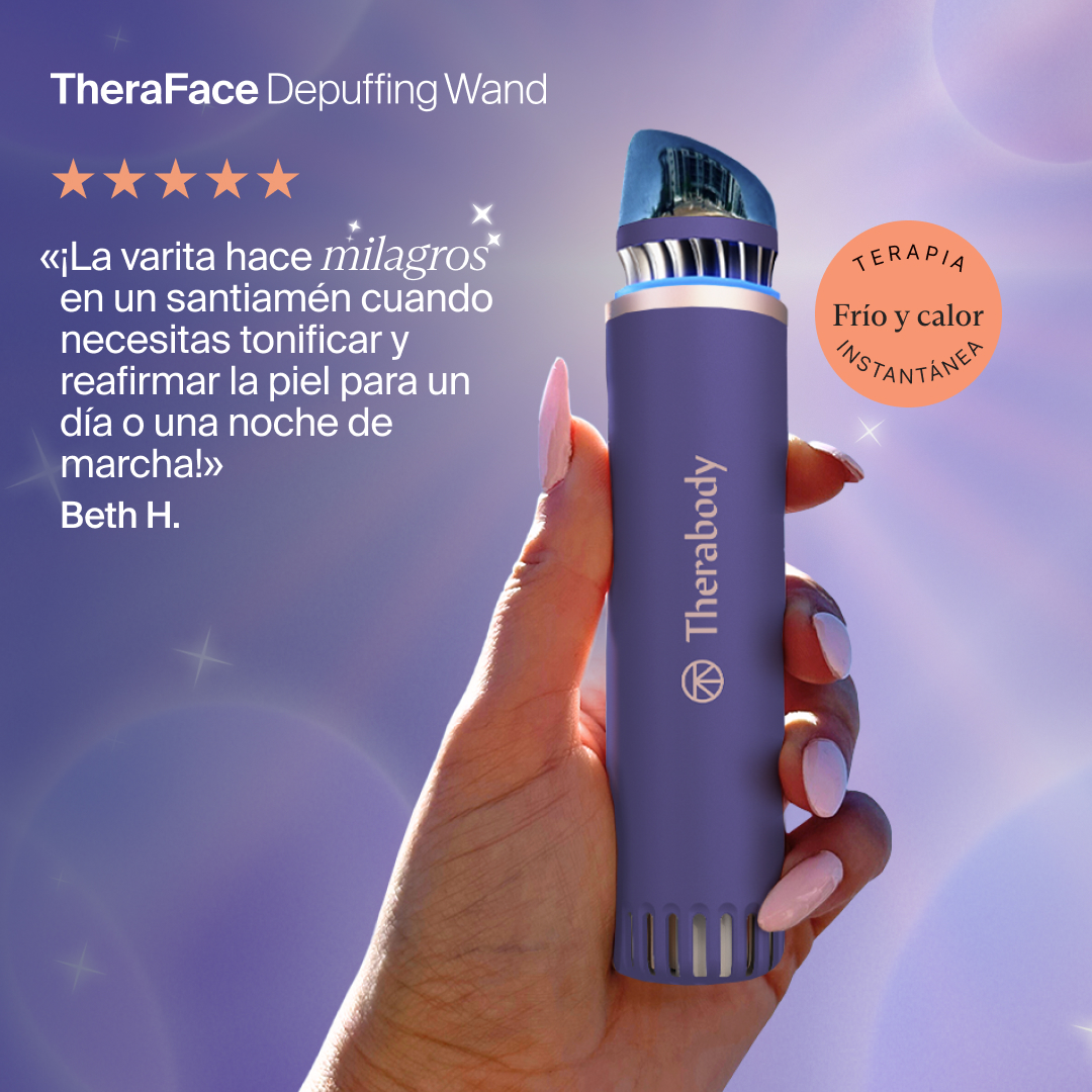 Therabody Facebook ad: TheraFace Wand de Therabody