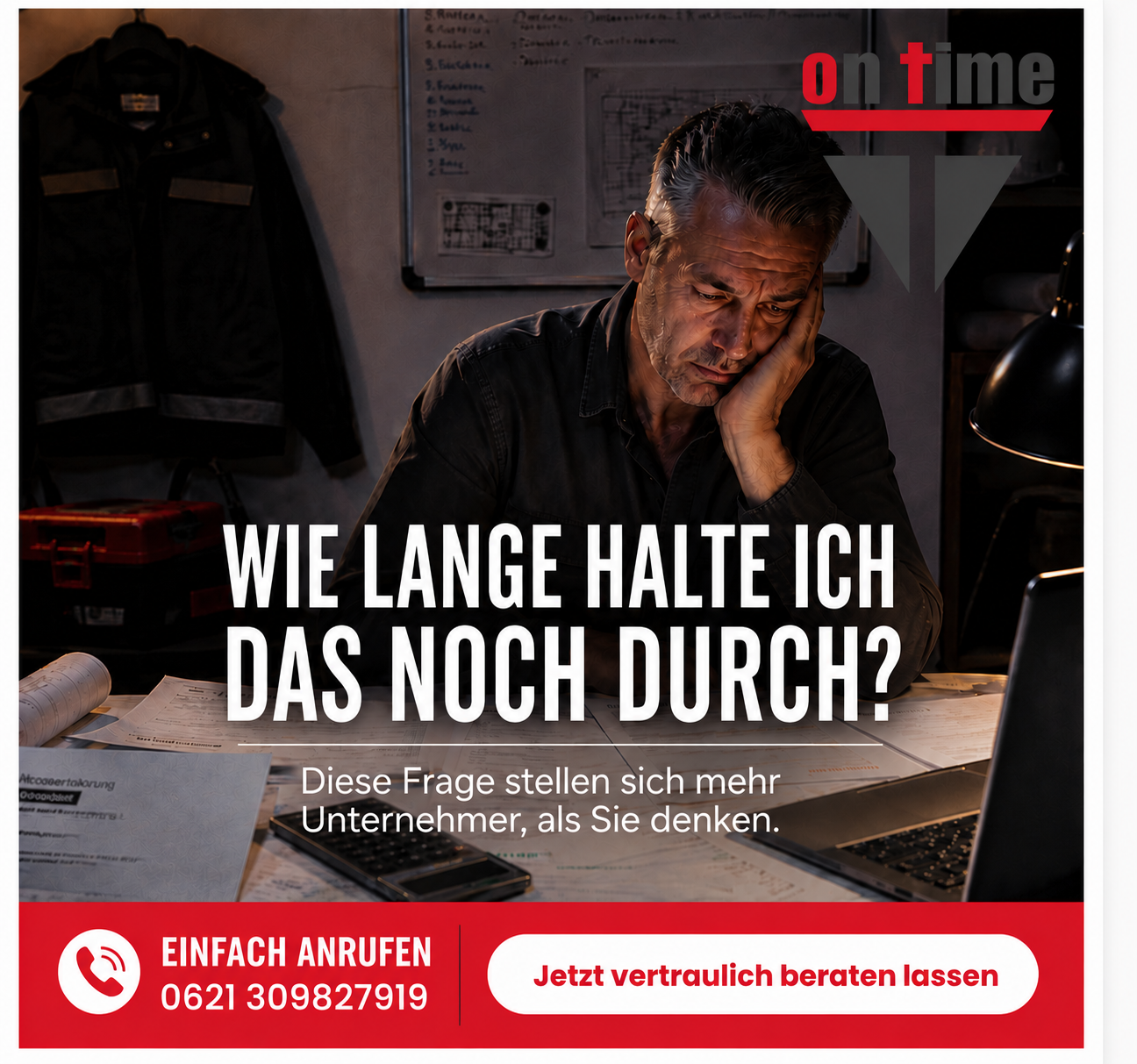 On time GmbH Facebook ad: Am Limit?