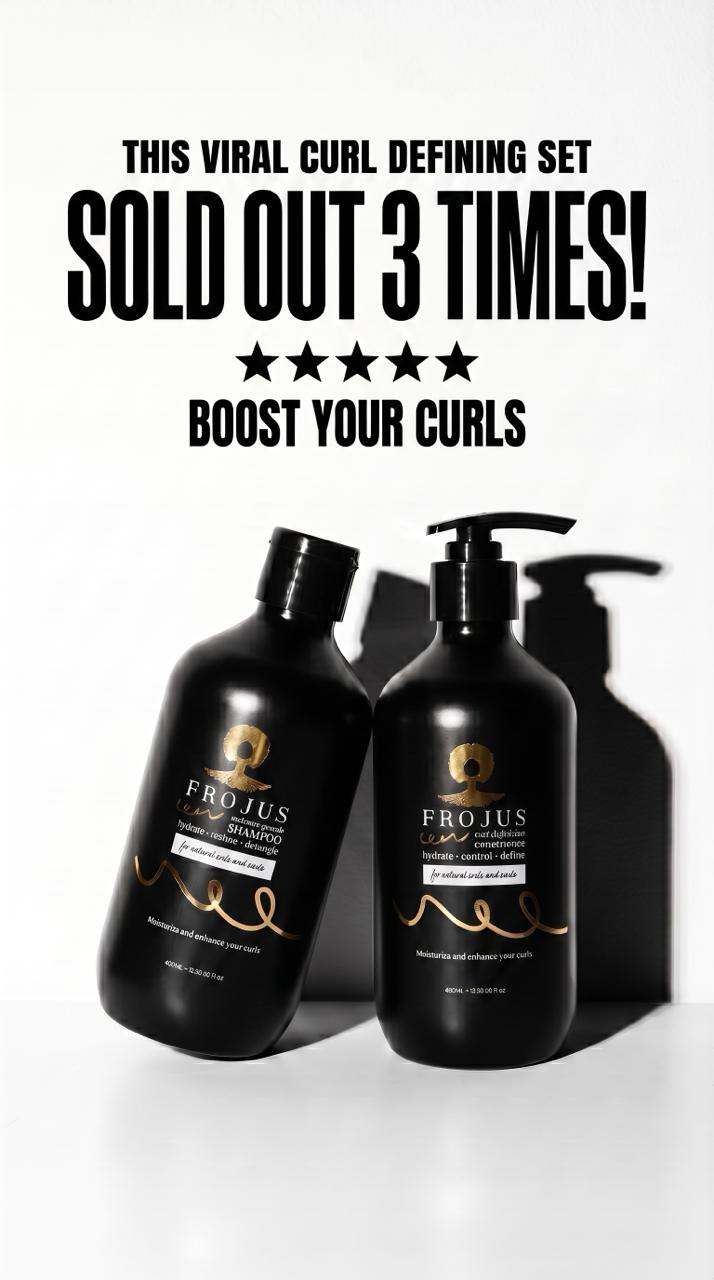 Frojus - Curly Hair Products Facebook ad: Your best curls start here.